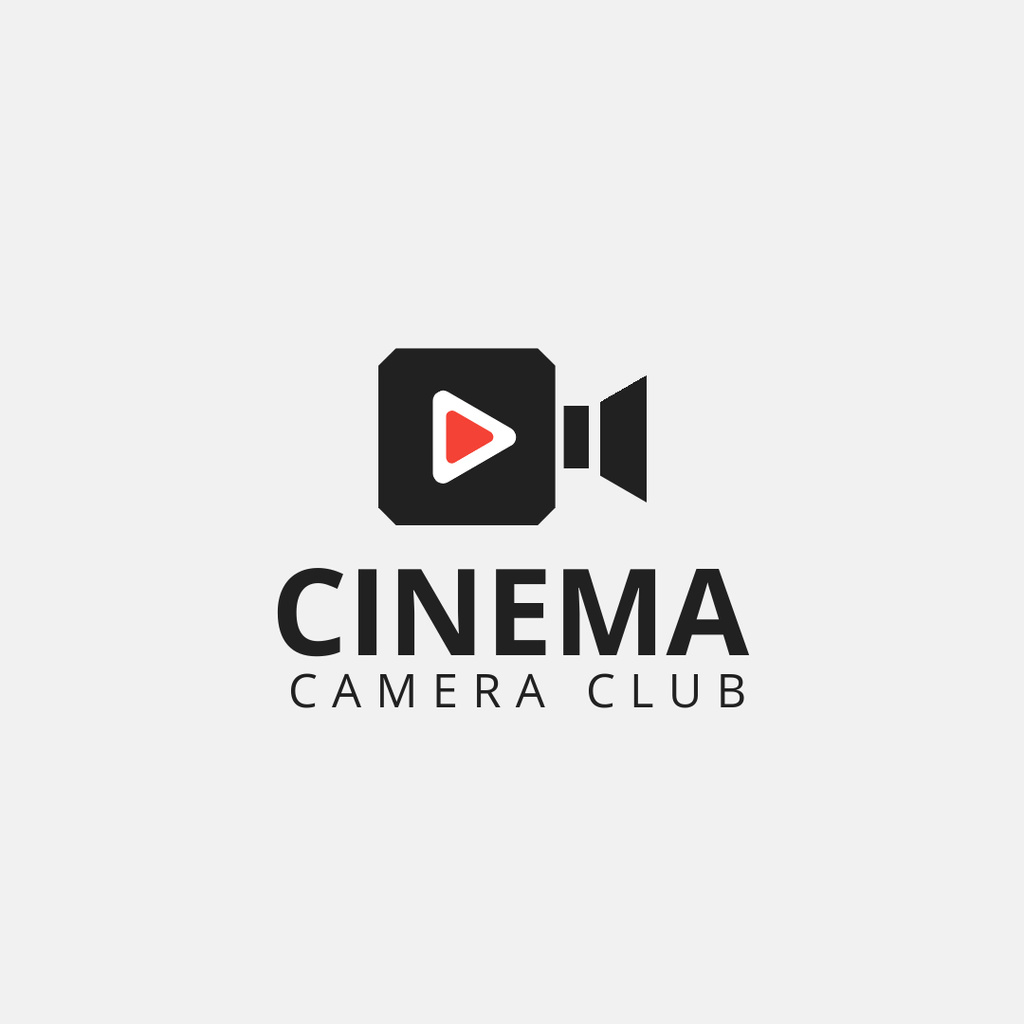 Emblem of Camera Club Logo 1080x1080px Design Template