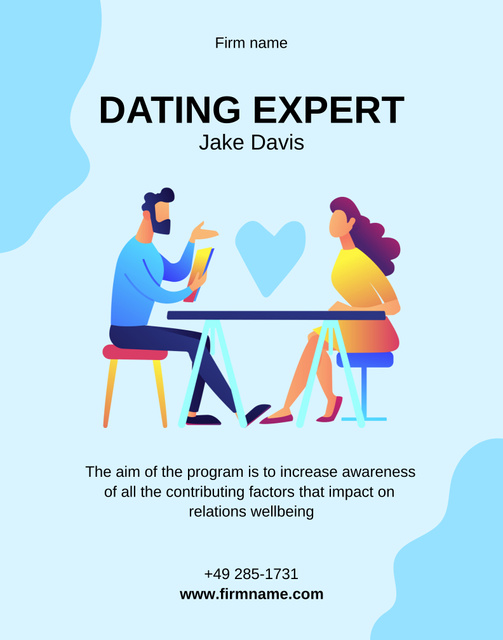 Relationship Consultation Service Offer Poster 22x28in Design Template