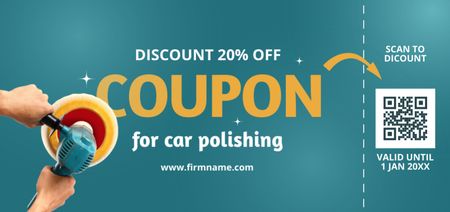 Discount Offer for Car Polishing Coupon Din Large Design Template