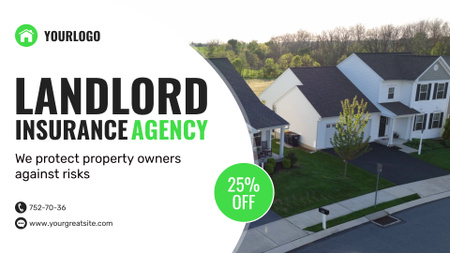 Platilla de diseño Reliable Landlord Insurance Agency Service With Discount Full HD video