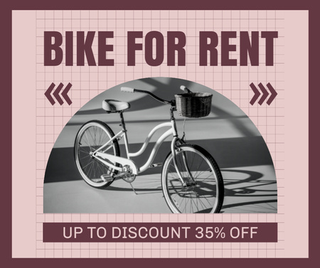 Plantilla de diseño de Tu bicicleta en alquiler Facebook 