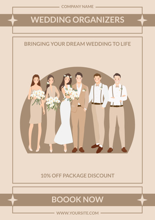 Wedding Planning Services Poster Design Template