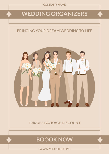 Wedding Planning Services Poster Πρότυπο σχεδίασης