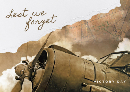 Plantilla de diseño de Victory Day Celebration Announcement Postcard 5x7in 