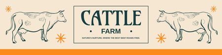 Cattle Farm's Promo Twitter Design Template