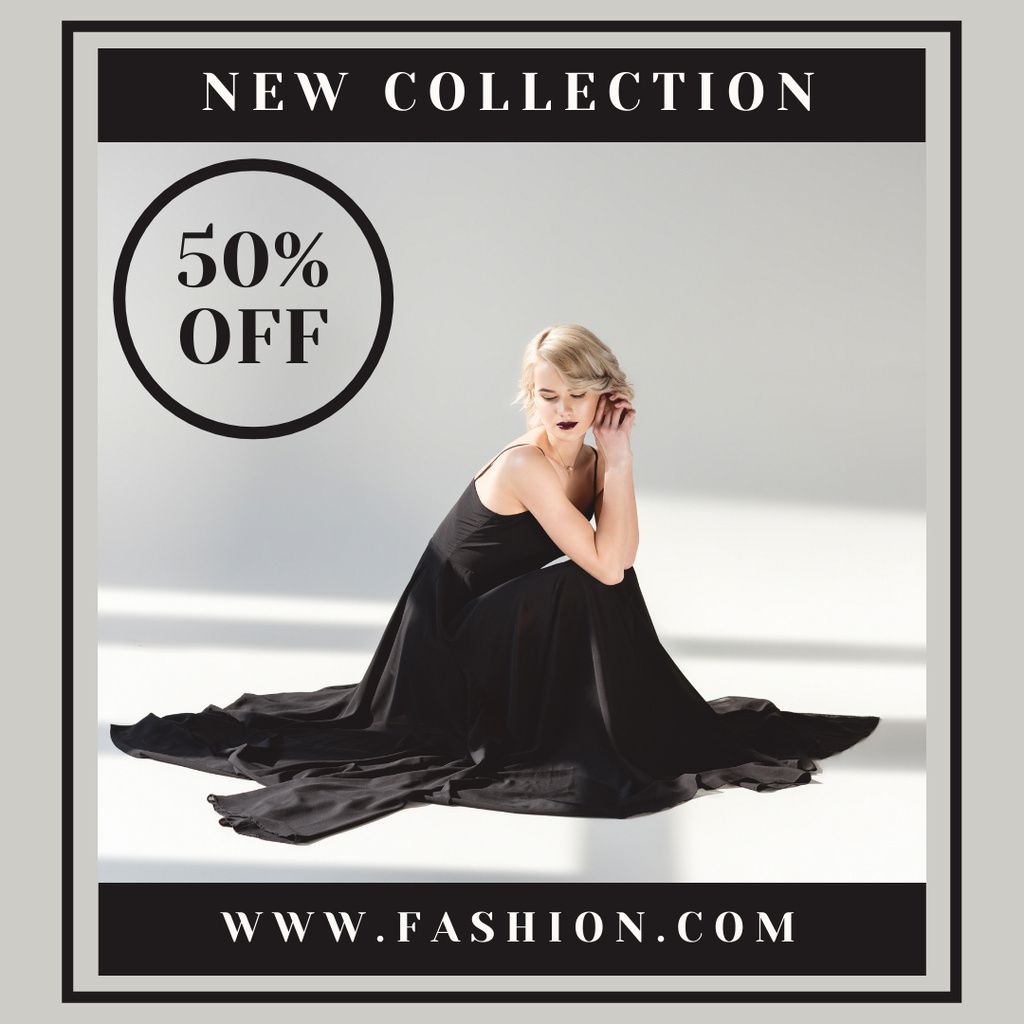 New Collection of Women's Dresses Instagram – шаблон для дизайну