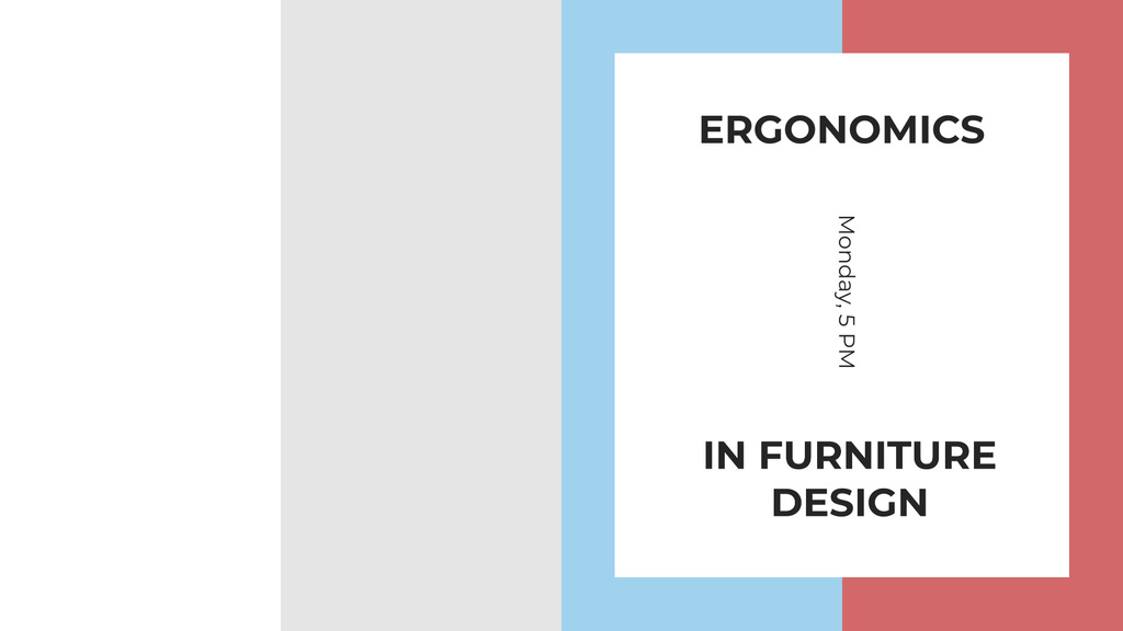 Furniture Design tips on colorful Stripes FB event cover – шаблон для дизайну