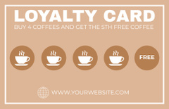 Coffee Shop Offer on Beige Loyalty