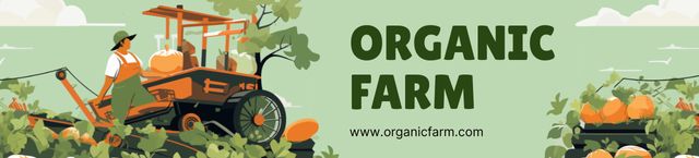 Organic Farm Goods Promotion Ebay Store Billboard Modelo de Design