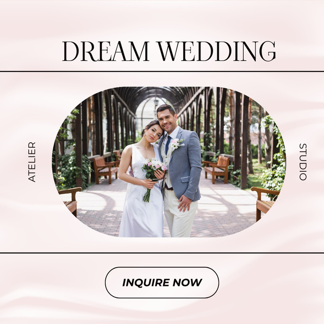 Designvorlage Wedding Atelier Service Offer für Instagram