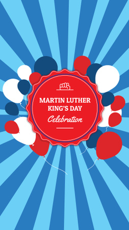 Template di design annuncio della celebrazione del giorno di martin luther king Instagram Story