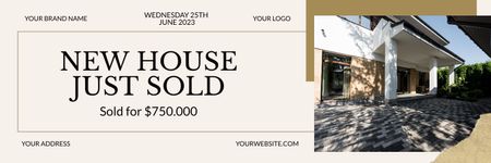 Recently Sold House Twitter Design Template