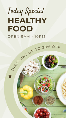 Special Healthy Food Offer Instagram Story Design Template