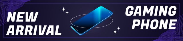 Announcement of New Arrival New Gaming Smartphones Ebay Store Billboard Modelo de Design