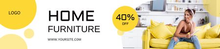 Home Furniture Sale Yellow Ebay Store Billboard – шаблон для дизайну
