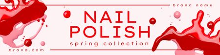 Spring Nail Polish Collection Offer Twitter – шаблон для дизайну