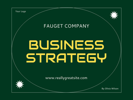 Platilla de diseño Presenting Business Strategy For Growth And Prosperity Presentation