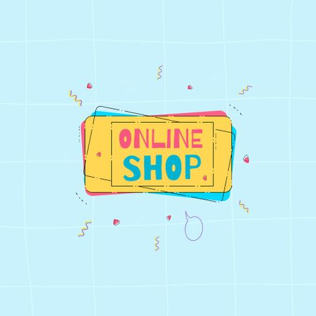 Online Shop Services Offer Logo Modelo de Design