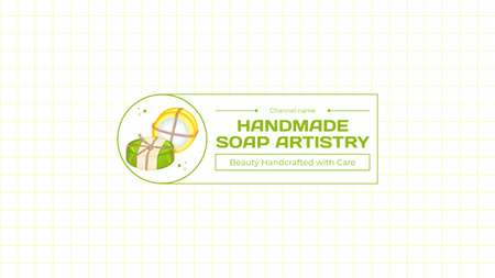 Vlog about Art of Making Natural Handmade Soap Youtube Design Template