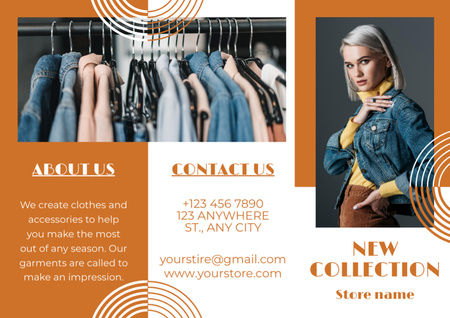 Proposal of New Collection of Women's Clothing Brochure Design Template