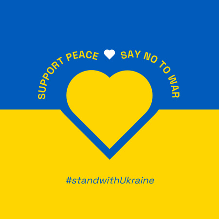 Solidarity in Ukraine's Struggle Instagram Design Template