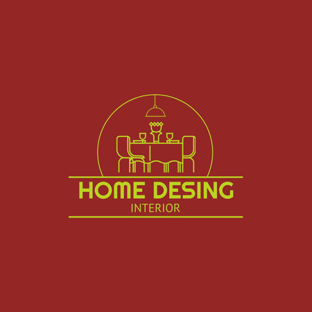 Interior Design Offer Logo 1080x1080px Design Template