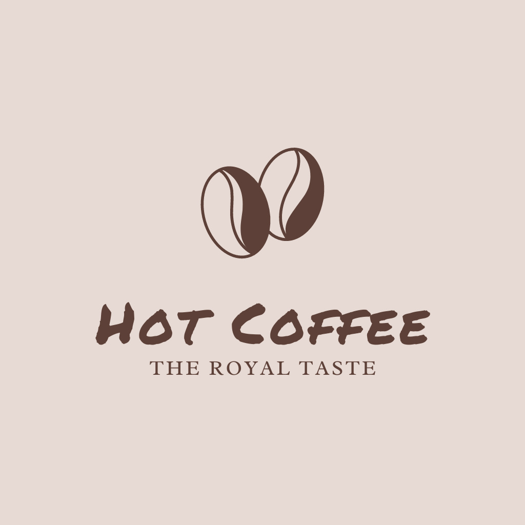 Hot Coffee Offer Logoデザインテンプレート
