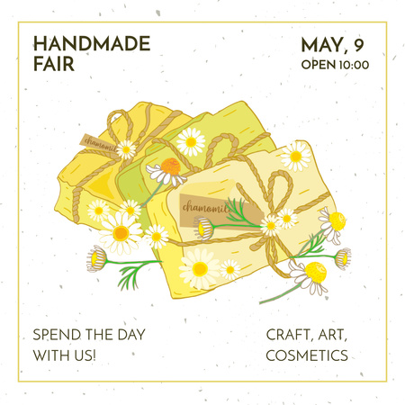 Handmade Soap Fair Announcement Instagram Design Template