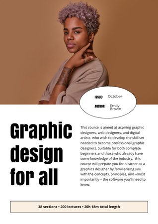 Plantilla de diseño de Información sobre Diseño Gráfico Newsletter 