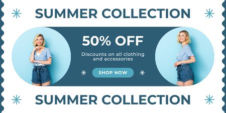 Template di design Summer Collection of Stylish Clothes Twitter