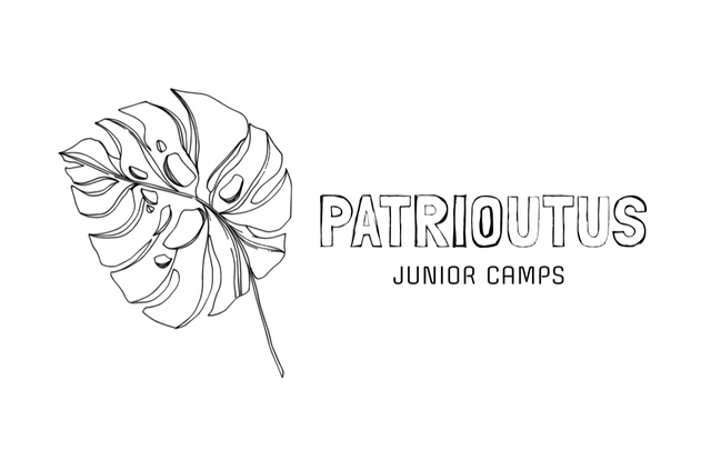 Junior Camp Emblem Business Card 85x55mm Tasarım Şablonu