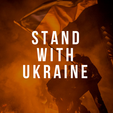 Ukrainian Soldiers at War Instagram Design Template