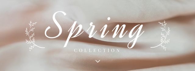 Designvorlage Fashion Collection Silk Texture in Pink für Facebook Video cover