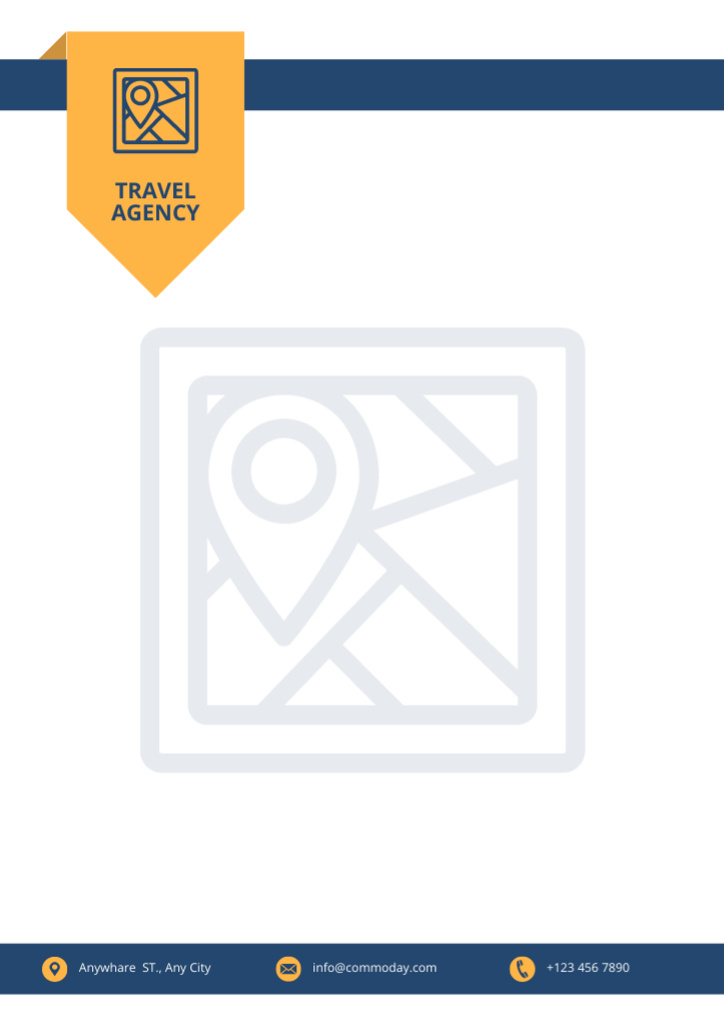 Travel Agency's Offer of Tours Letterhead – шаблон для дизайна