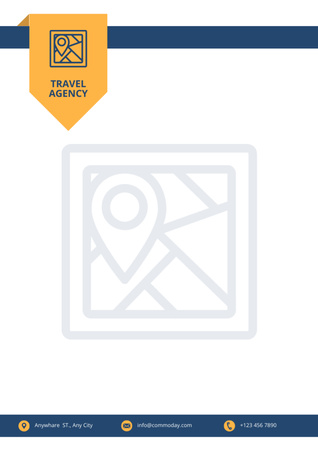 Template di design Offerta di tour dell'agenzia di viaggi Letterhead