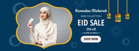 Nabídka výprodeje módní kolekce Ramadan Facebook cover Šablona návrhu