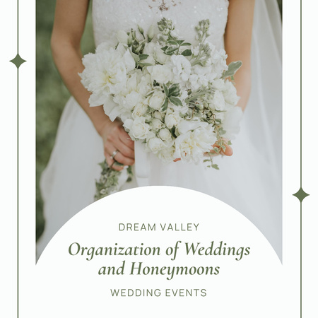 Plantilla de diseño de Wedding Bridal Salon Announcement Instagram AD 