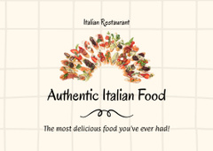 Authentic Italian Food In Restaurant Offer