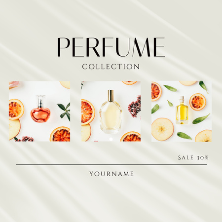 Proposal of New Collection of Women's Perfume Instagram AD Design Template