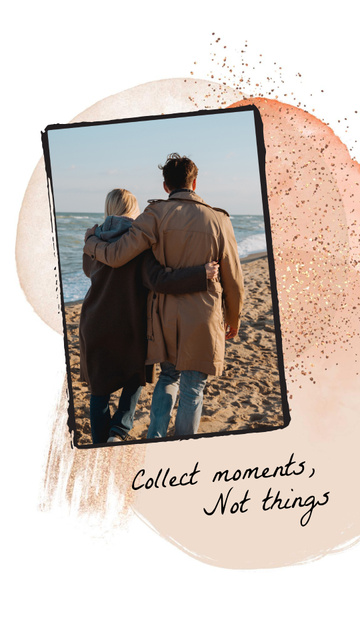 Happy Couple dancing at Home Instagram Story Design Template