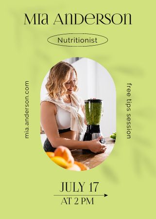 Nutritionist Services Offer Invitation Design Template