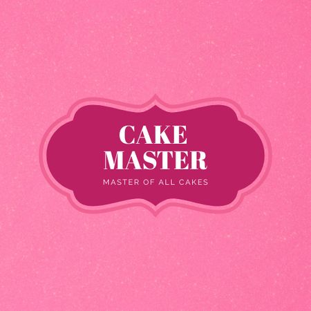 Cake Store Ad Logo Design Template