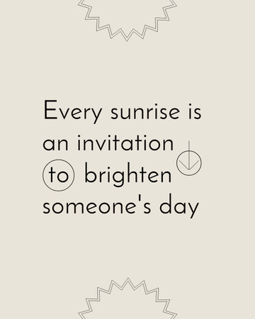 Designvorlage Herzerwärmendes Zitat darüber, jeden Tag freundlich zu Menschen zu sein für Instagram Post Vertical