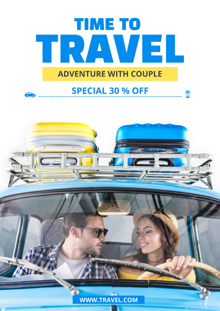Travel Adventures for Couples Poster – шаблон для дизайну