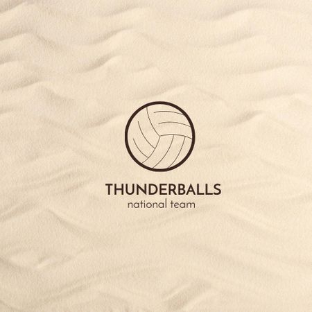 Szablon projektu Sport Team with Basketball Ball Emblem Logo