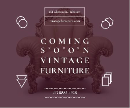 Designvorlage Antique Furniture Ad Luxury Armchair für Large Rectangle