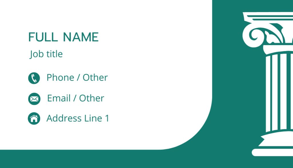 Latest Staff Profile Data With Company Branding Business Card US – шаблон для дизайну