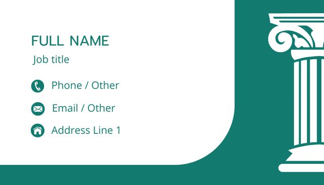 Latest Staff Profile Data With Company Branding Business Card US – шаблон для дизайна