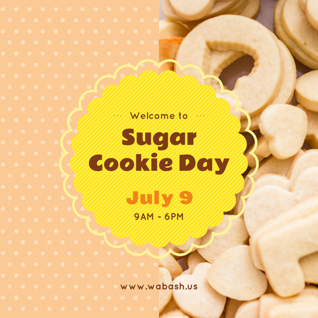 dia de biscoito açúcar Instagram Modelo de Design