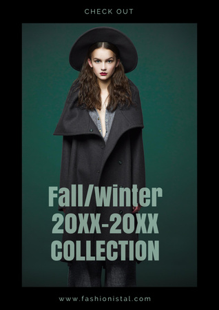 Designvorlage Mode Herbstkollektion Anzeige für Poster